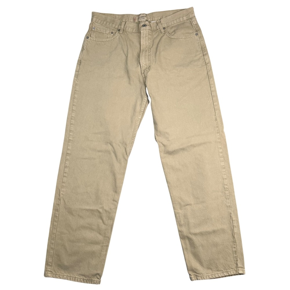 Levis 550 Relaxed Fit Jeans Mens 36x32 Tan Khaki Denim Vintage 90's Y2K Brown